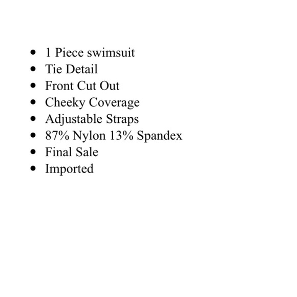 One piece summer cut-out bathing suit - Picture 4 of 4